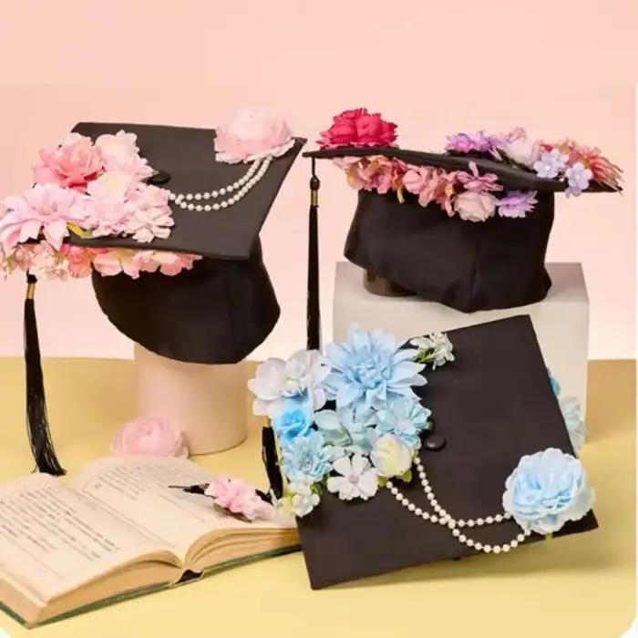 Chapeau de cérémonie réglable pour enfants avec glands