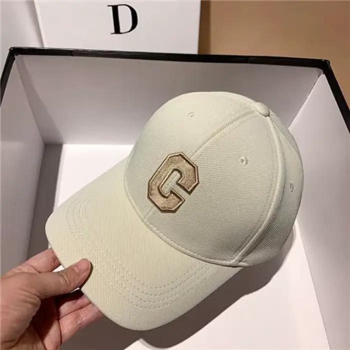 Casquette de baseball lettre C rigide polyvalente grande circonférence de la tête