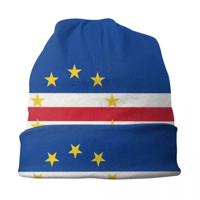 Cape Verde drapeau Skullies bonnets casquettes hommes femmes unisexe Cool hiver chaud tricot chapeau adulte Bonnet chapeaux