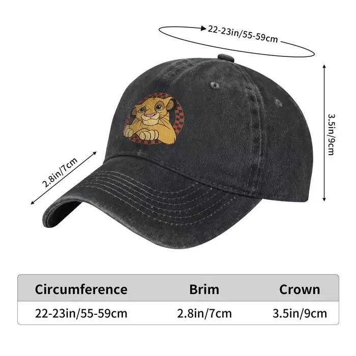Casquette de baseball décontractée Le Roi Lion pour hommes et femmes