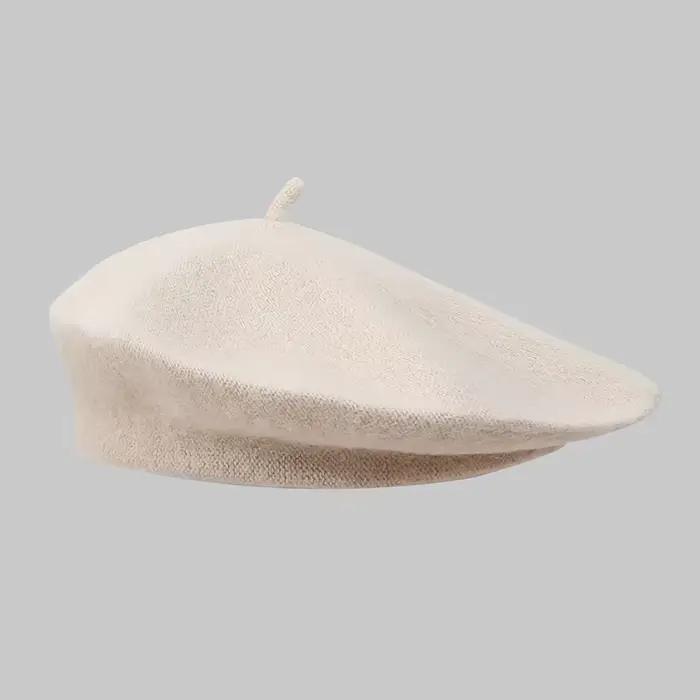 Femmes coréennes béret chapeau automne hiver mode décontracté chaud laine bonnet
