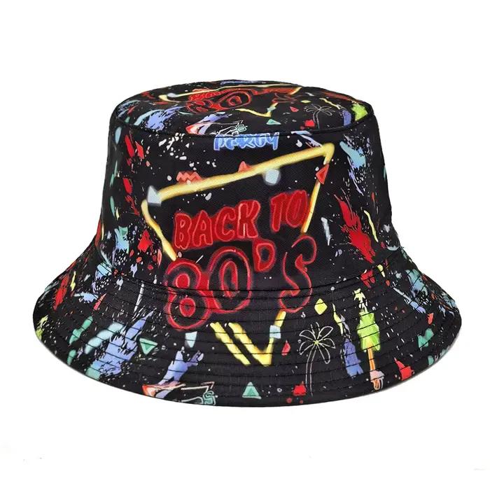 Chapeau de pêcheur rétro style années 80 pour hommes et femmes