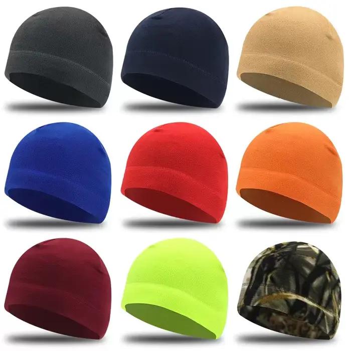 Chapeaux en tissu polaire chaud unisexe