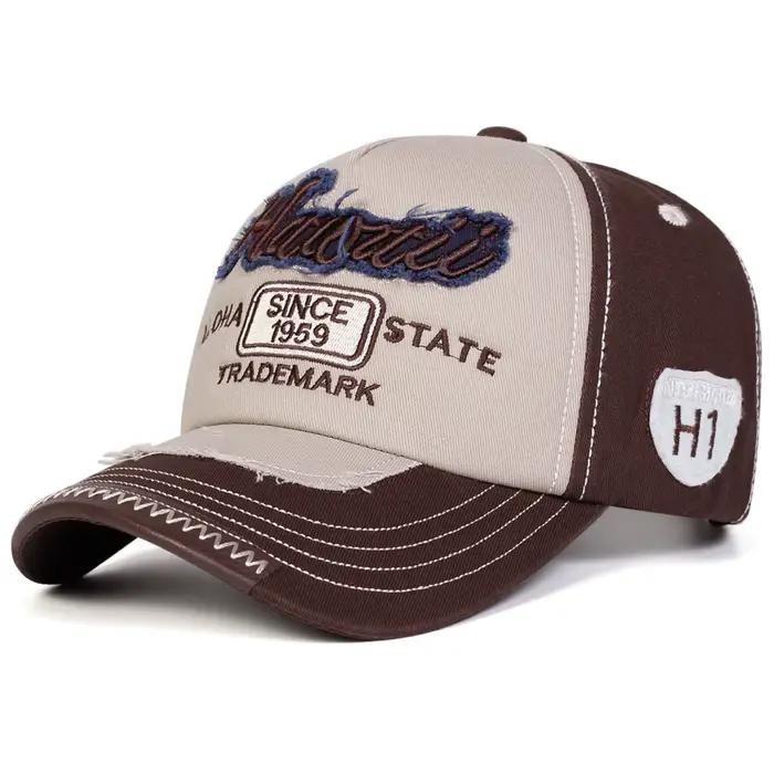 Casquettes de baseball unisexes avec broderie de lettres ALOHA STATE
