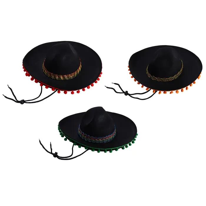Chapeau mexicain en feutre à large bord