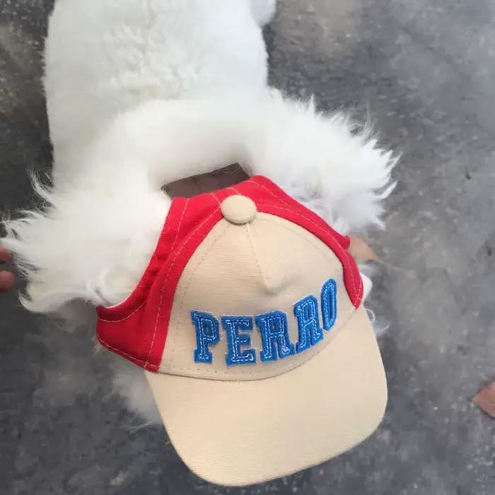 Casquette de sport avec lettre pour animaux de compagnie