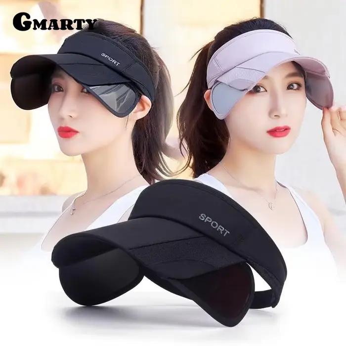 Chapeau de sport d'été pour femme protection UV chapeau de soleil large bord réglable polyester randonnée voyage occassions spéciales