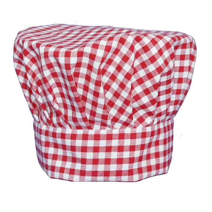 Chapeau de Chef à coutures rouges