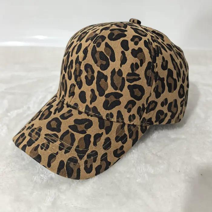 Casquette de baseball imprimée léopard tendance