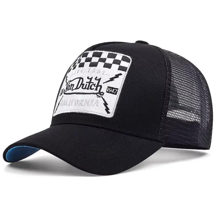 Casquette de baseball décontractée VON respirante avec broderie alphabet