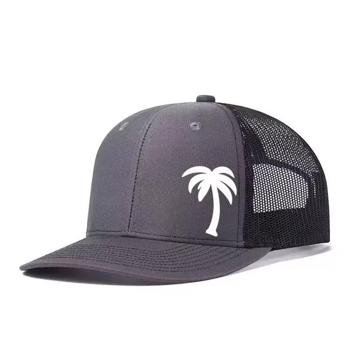 Casquette de baseball imprimée palmiers protection solaire respirante pour plein air golf pêche activités unisexe