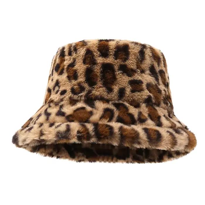 Casquette de pêcheur vintage en fausse fourrure casquette de seau pour femmes et hommes occassions décontractées et hivernales