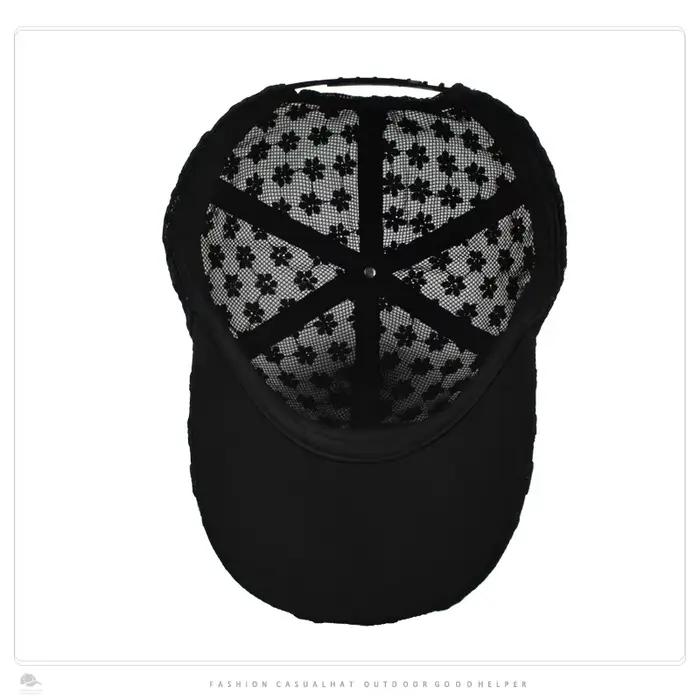Casquette de baseball en dentelle pour femme