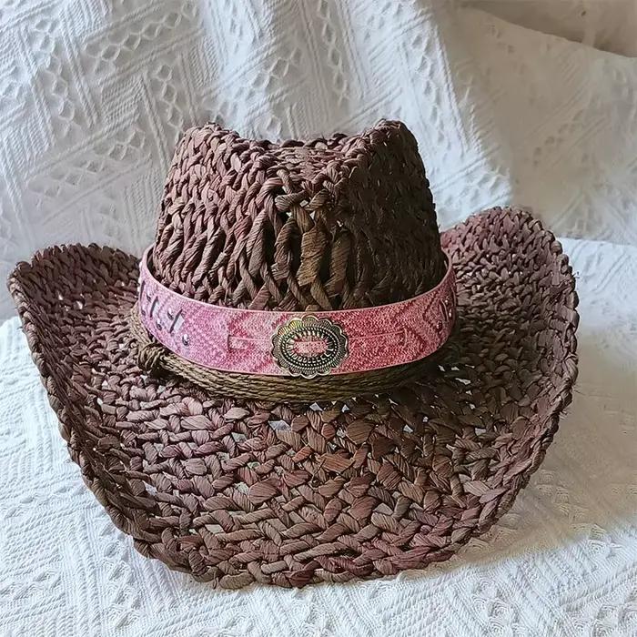 Chapeau de paille Cirboy fait à la main pour hommes et femmes