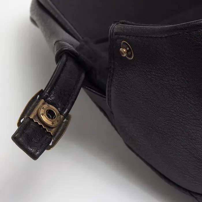 Mode hommes PU cuir béret automne hiver visière casquette plate épaissir chaud chapeau bérets Vintage angleterre gavroche casquettes de qualité supérieure