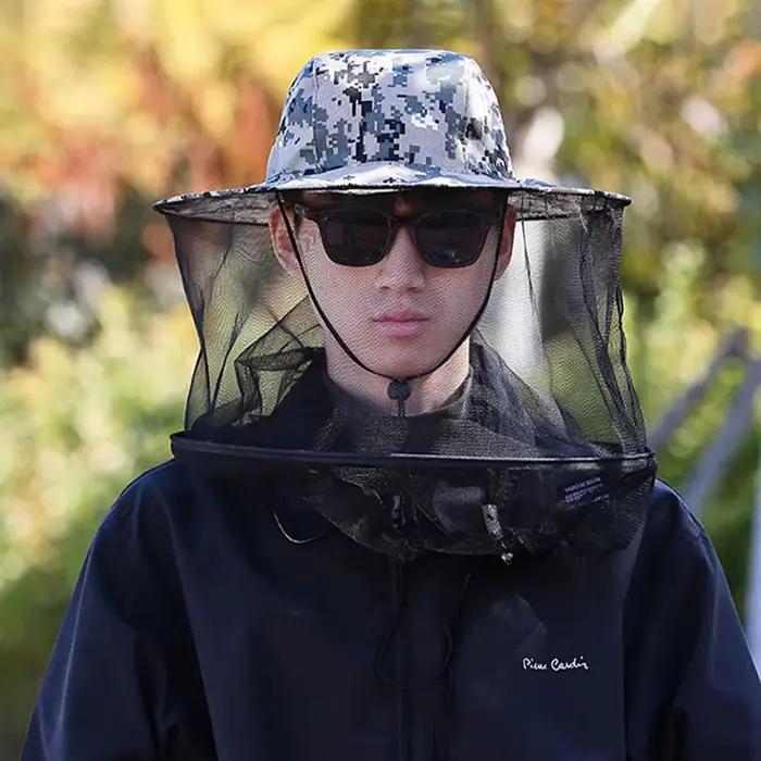 Casquette de pêche anti-moustiques 2026 avec maille frontale