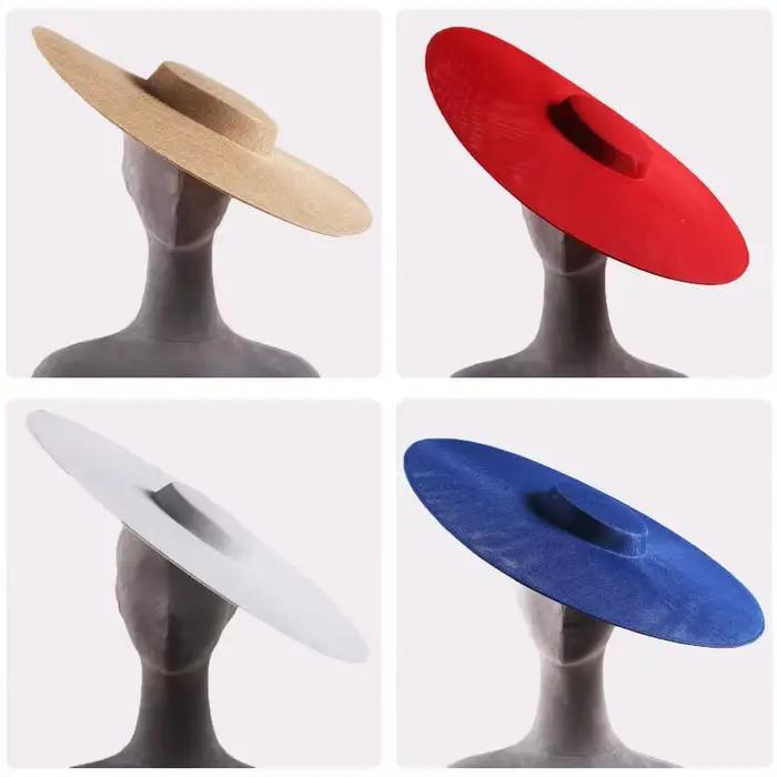 202505-bao ins chic faux lin bricolage style Vintage mariée solide chapeau de soleil femmes casquette de loisirs
