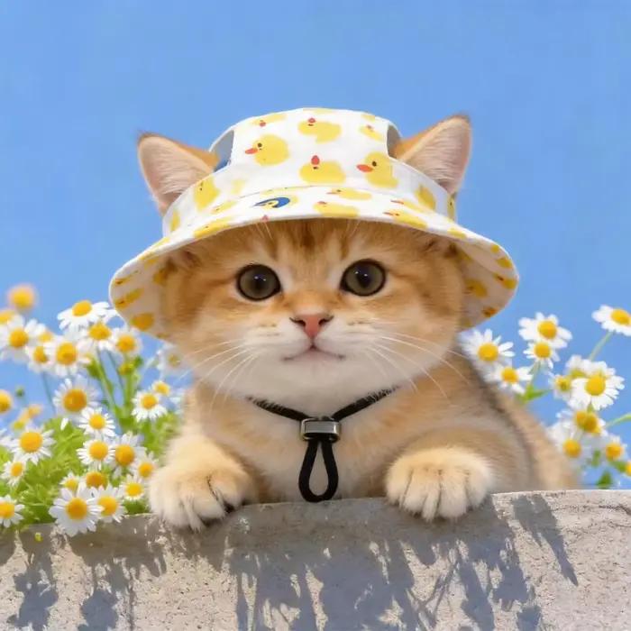 Chapeau de cowboy pour chien et chat avec trous pour les oreilles réglables, petit accessoire de fête d'anniversaire pour animaux de compagnie, pour chiots, chatons, chihuahuas et petits animaux