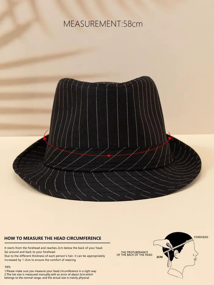 Chapeau haut de forme rayé pour hommes et femmes