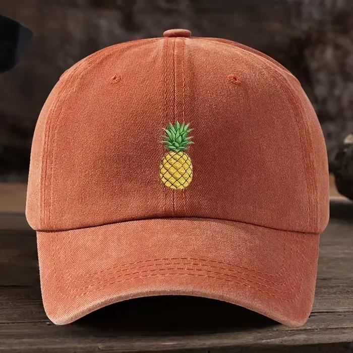 Casquette de baseball imprimée ananas