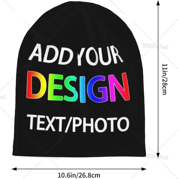 Bonnet ample personnalisé avec texte et photo personnalisés