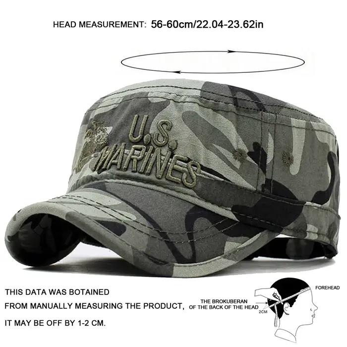 Casquette US MARINES Lettres Brodées Chapeau Militaire Unisexe Pour Hommes et Femmes Occasions Spéciales Plage Printemps Automne