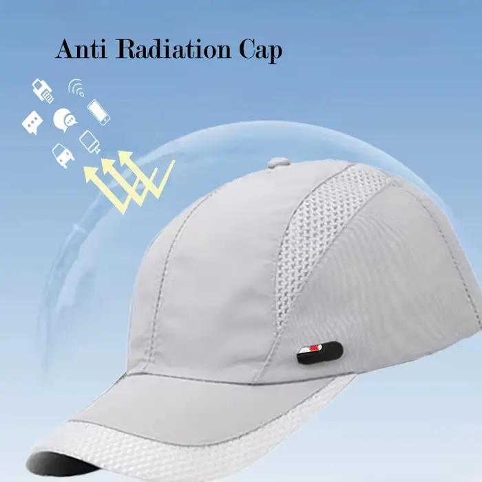 Casquette de baseball anti-rayonnement en fibre d'argent