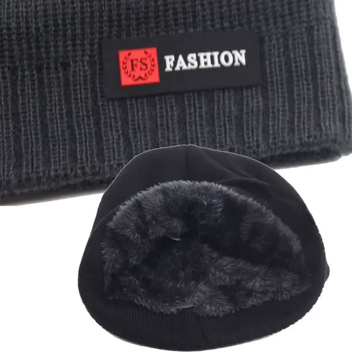 Skullies bonnets hommes chapeau d'hiver femmes chapeaux tricotés