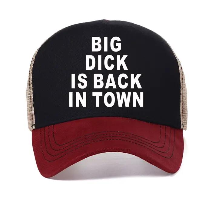 Casquette de baseball Big Dick Is Back In Town style décontracté respirante en coton unisexe réglable pour hommes et femmes quatre saisons occasions spéciales