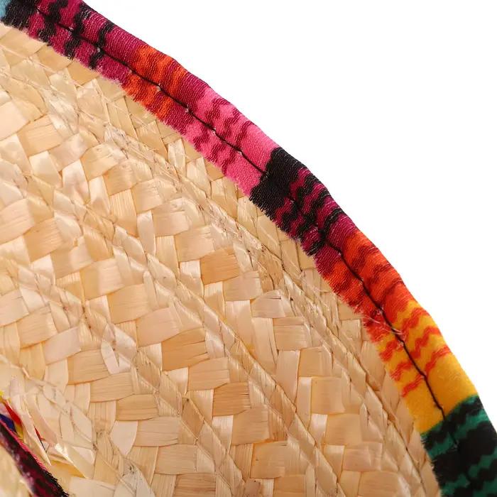 Chapeau de Costume mexicain 43cm pour Fiesta Party enfants adultes paille Sombrero carnaval habiller accessoire fête faveur tondeuse