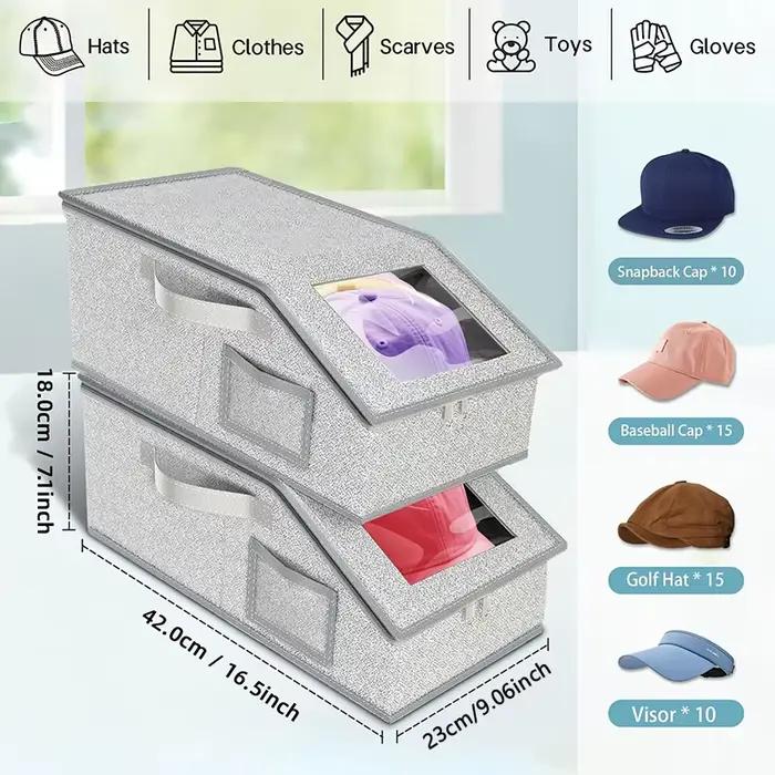 Boîte de rangement multifonctionnelle pour chapeaux
