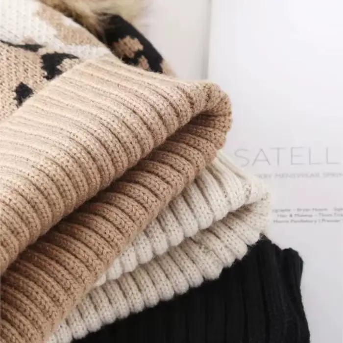 Chapeau bouclé à imprimé léopard pour femme protection solaire chaud laine optique extérieur mode tendance hiver automne occassions spéciales