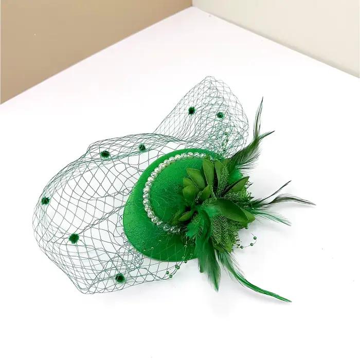 Chapeau haut-de-forme rétro en polyester pour femmes élégantes occasions sociales soirées décontractées et événements spéciaux