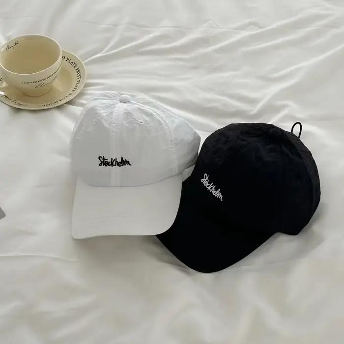 Casquette de baseball brodée légère à séchage rapide pour hommes et femmes