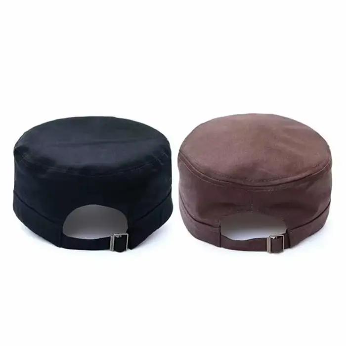 1PC mode hommes femmes cinq couleurs unisexe réglable Style classique plaine plat Vintage armée chapeau cadet militaire patrouille casquette
