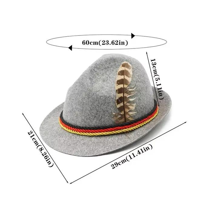 Nouveau Chapeau de Mode avec Décorations en Plumes