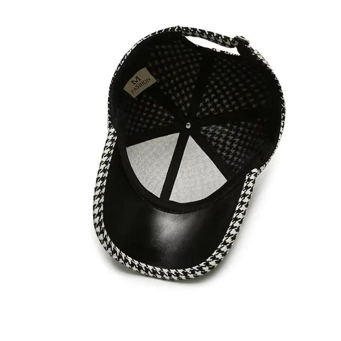 Casquette de baseball noire style streetwear coréen avec broderie motif Gird