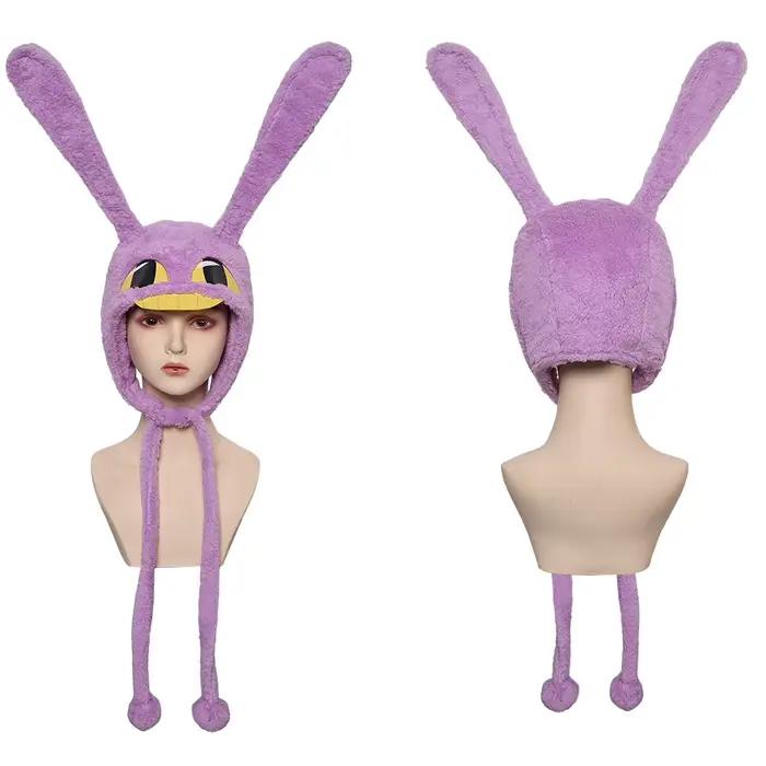 Jax Cosplay fantaisie chapeau barboteuses dessin animé TV Clown magique déguisement hommes femmes accessoires casquettes Halloween Fantasia vêtements