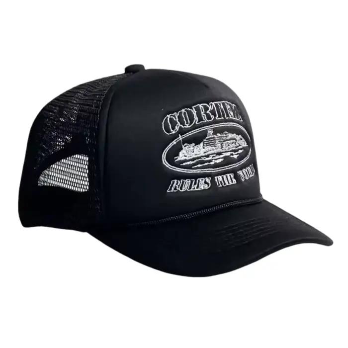 Casquette de baseball brodée style rétro américain Potdemiel ajustable en coton pour homme protection solaire printemps été sport