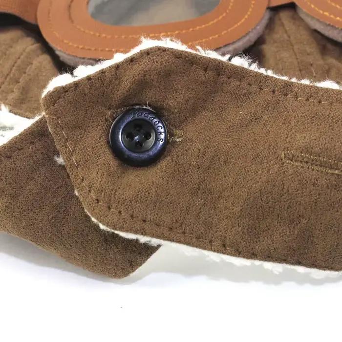 Nouveau enfant pilote chapeaux mode aviateur chapeau cache-oreilles bonnets enfants automne hiver chaud oreillette