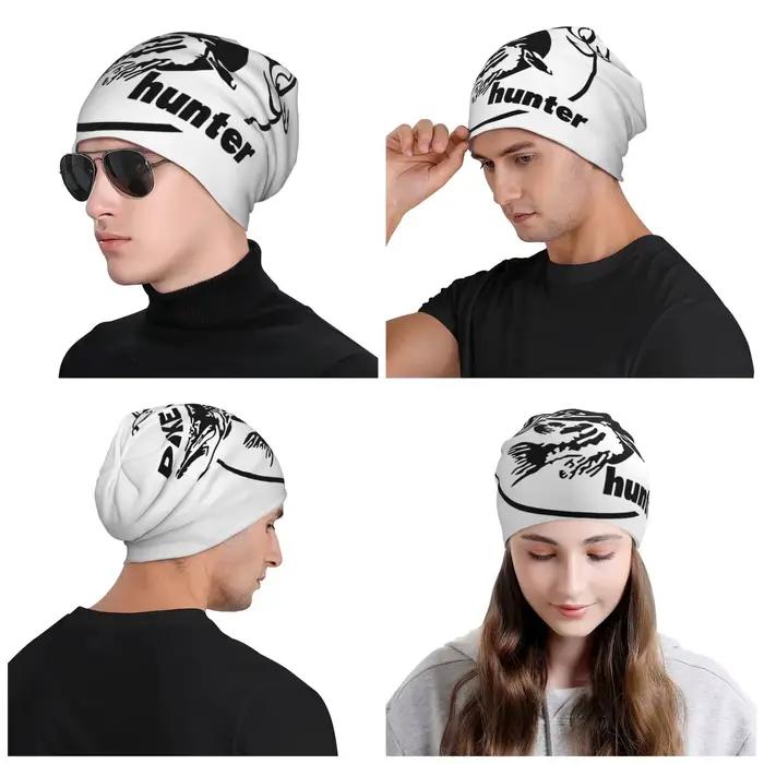 Hunter poisson Bonnet chapeaux Cool tricot chapeau pour femmes hommes hiver chaud pêche pêcheur Skullies bonnets casquettes