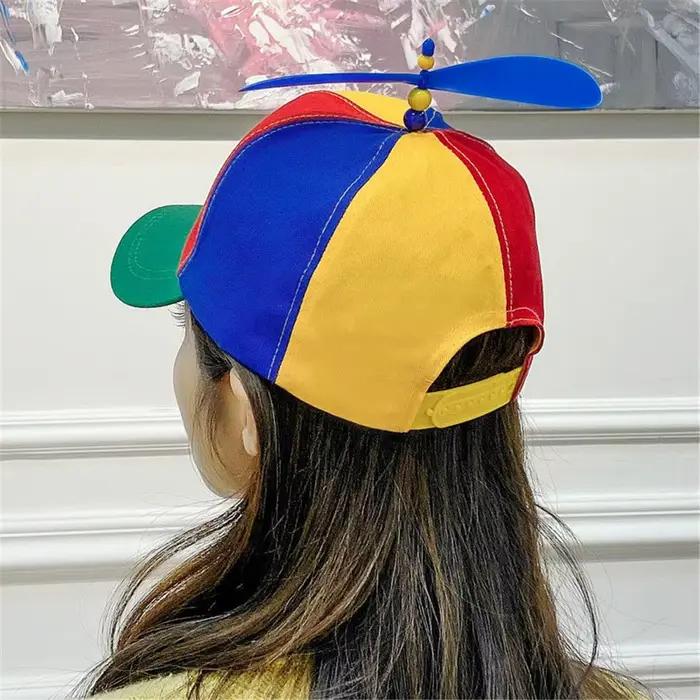 Casquette de baseball arc-en-ciel libellule en bambou, chapeau d'aventure drôle pour adultes enfants garçons filles occasions spéciales