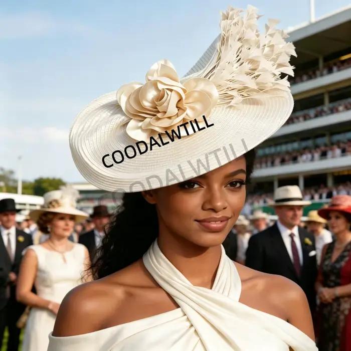 Chapeau bibi en paille tissée PP pour femmes