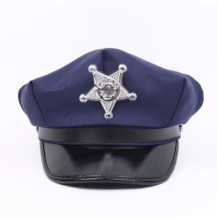 Chapeau militaire béret octogonal polyester argent blanc bleu ciel beige brun gris foncé ivoire jaune lavande multi or orange rose occassions cosplay police marins