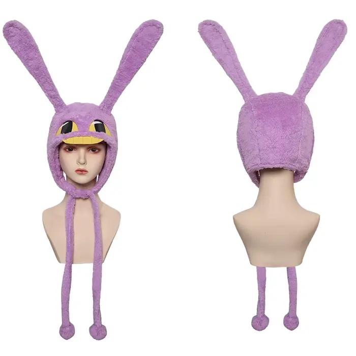 Jax Cosplay fantaisie chapeau barboteuses dessin animé TV Clown magique déguisement hommes femmes accessoires casquettes Halloween Fantasia vêtements