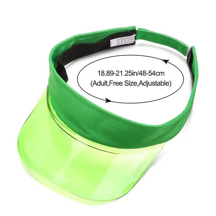Casquette de plage avec pare-soleil de protection UV légère en PVC d'été