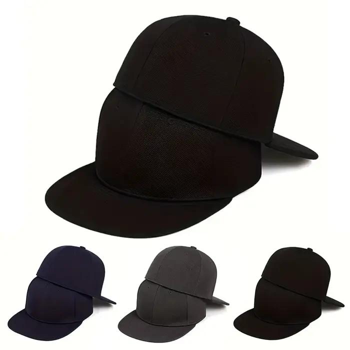 Casquettes Snapback non ajustables à dos fermé pour hommes