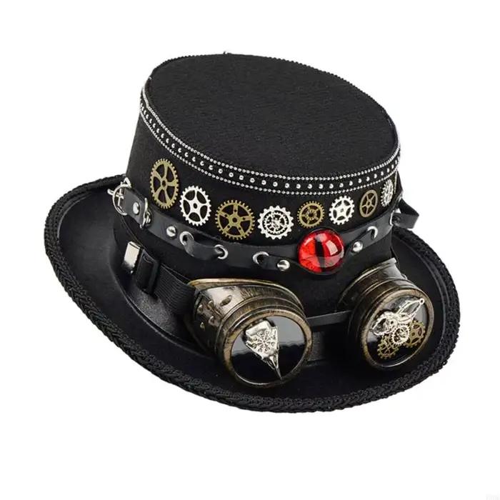 Chapeau foncé, casquette équipement avec œil du diable