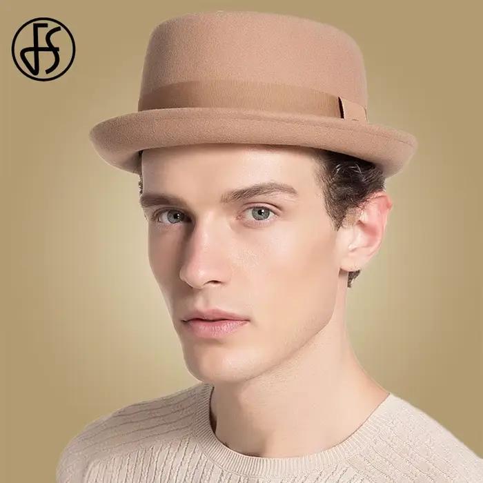 Chapeau de tarte de porc vintage pour hommes