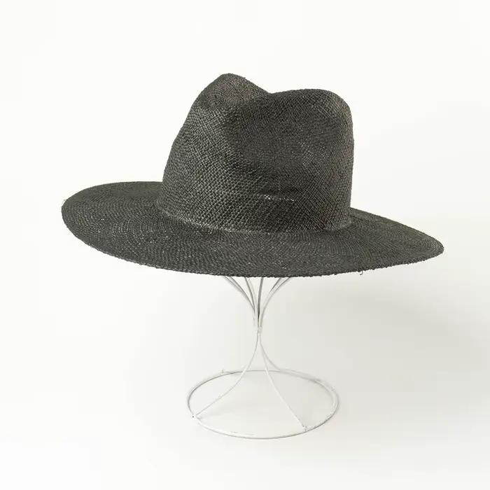 Chapeau Fedora en Paille à Large Bord pour Femme